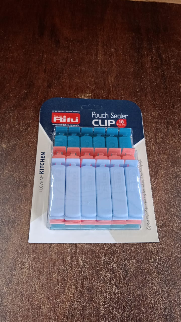 Ritu 18-Piece Plastic Pouch Sealer Clip Set Ritu 18-Piece Plastic Pouch Sealer Clip Set